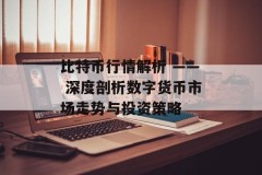 比特币行情解析 —— 深度剖析数字货币市场走势与投资策略