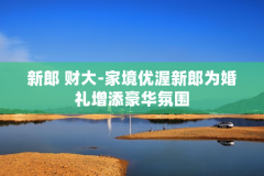 新郎 财大-家境优渥新郎为婚礼增添豪华氛围