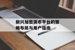 新兴加密货币平台的策略布局与用户指南